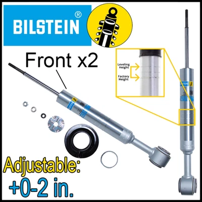 Amortiguadores delanteros ajustables Bilstein B8 5100 0-2" Ford F-150 2004-2008 4x4 Foto 1 de 4