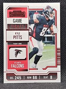 2023 Panini Contenders Kyle Pitts Atlanta Falcons Season Ticket Red Card - Picture 1 of 2