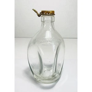 Bottiglia di whisky vuota vetro pizzicato fossetta vintage Haig & Haig tappo metallo Scozia 6,5" - Foto 1 di 9