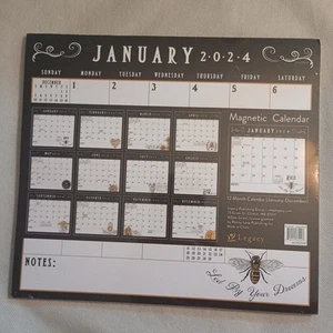 2024 Magnetic 12-Month Calendar Unused & Factory Sealed Legacy Publishing Group  - Picture 1 of 4