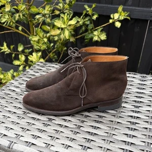 Crockett & Jones Tetbury dunkelbraune Wildlederstiefel, Größe 7,5 - Bild 1 von 20