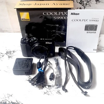 Nikon COOLPIX S9900 Digital Camera Black 16MP 30x Zoom Wi-Fi Language: Eng/JPN - Image 1 of 4