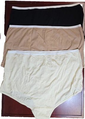 Breezies Original Cotton Brief Panties A632206 Set of 6 Size 13 - Image 1 of 4