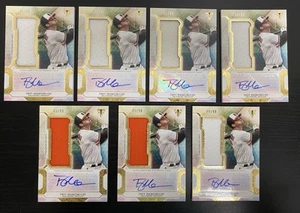 2018 Topps Triple Threads TREY MANCINI (Lot of 7) G/U Relic Auto /99! Orioles - Picture 1 of 5