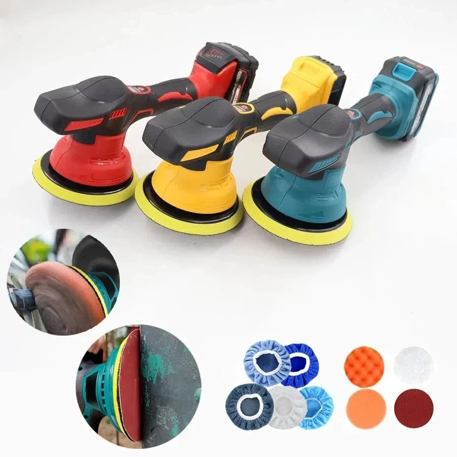 21V Cordless Car Polisher Waxing Machine 8-Speed Electric Buffer for Makita Batt - Image 1 of 4