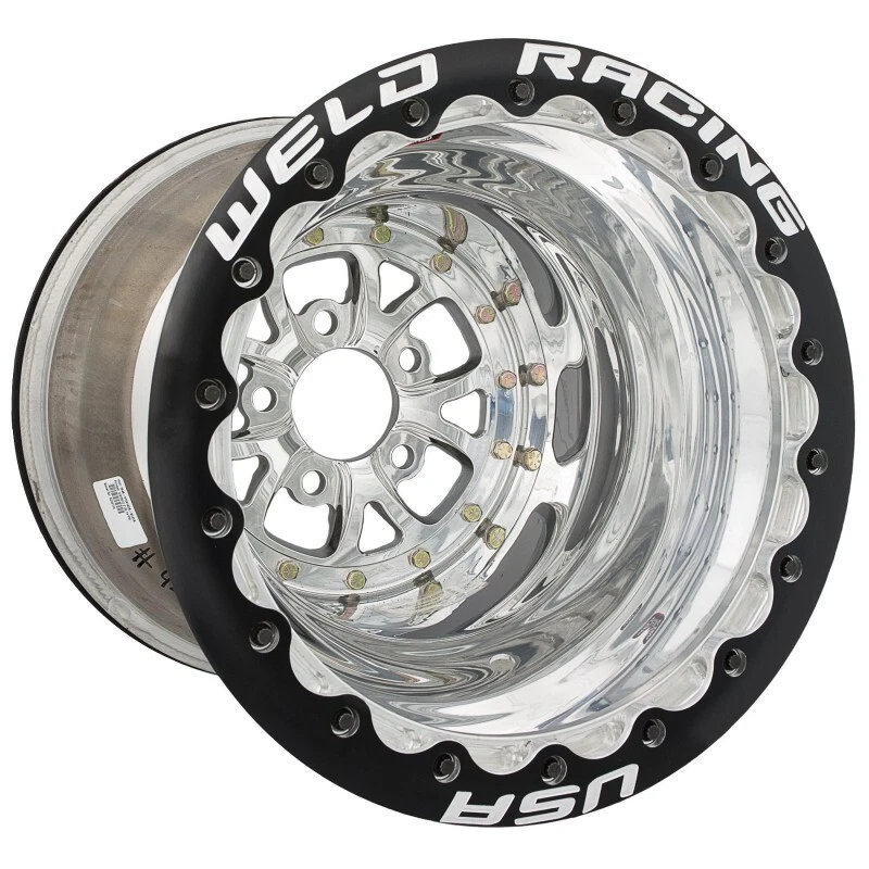 WW-84B512278F WELD Wheel, Drag Rear, V-Series, 15x12 Size, 5x4.75 Bolt Pattern,  - image 1 of 1