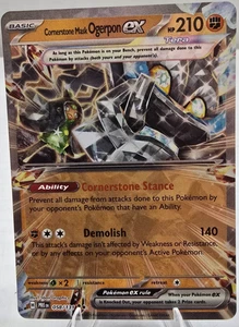 Pokémon Cornerstone Mask Ogerpon ex - 058/131 - SV: Prismatic Evolutions Holo NM - Picture 1 of 3
