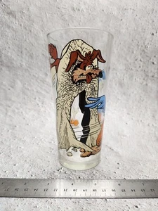 Wile E Coyote Roadrunner PEPSI Trinkglas 1976 LOONEY TUNES Cartoon - Bild 1 von 5