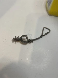 Portachiavi vintage fatto a mano in argento sterling con sperone messicane 29,2 grammi - Foto 1 di 12