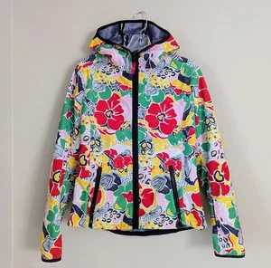 Bogner Fire + Ice Zip Hoodie Soft Shell Jacket Women Size 8 Floral Furry Lining - Bild 1 von 8