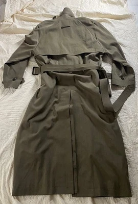 Abrigo Vintage Jean Paul Gaultier Lana Súper Largo Talla 40 Caqui Foto 1 de 4