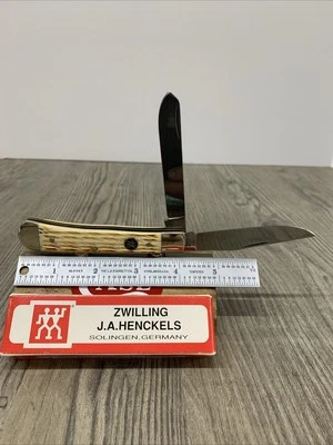 JA Henckels (HK-0005-BWP) Solingen Burnt White Bone Trapper with Box (109) - Image 1 of 4