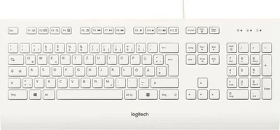 Logitech Corded Keyboard K280e, weiß, USB, DE, Tastatur - Bild 1 von 4