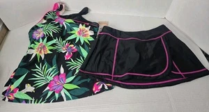 ZeroXposur Tankini Swimsuit Set Swimwear Carmine Size Small(8) - Picture 1 of 10