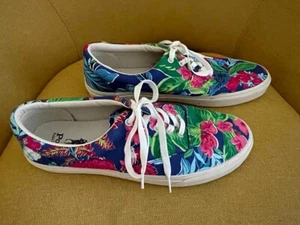 NEW Mens POLO Ralph Lauren Keaton Pony Villa Floral Cotton Sneakers Shoes 13 - Picture 1 of 5