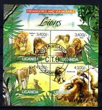 Uganda 2012 Lions (287) Yvert N° 2470 Rechts 2473 Entwertet Verwendet