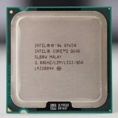 Intel Core 2 Quad Q9650 3 GHz 12MB 1333MHz Quad-Core LGA775 Socket T Processor - Image 1 of 3