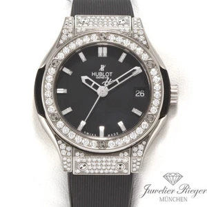 Hublot Lady Classic Fusion Pave 33 mm 581.NX.1171.RX.1704 Titan Diamanten Damen - Bild 1 von 1