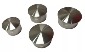 Bouchon Légèrement Bombé Embout Tube Inox Satiné A2 Garde Corps - Imagen 1 de 18