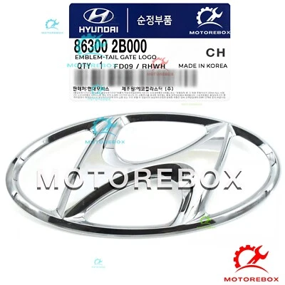 Logotipo de puerta trasera emblema trasero genuino para Hyundai SANTA FE/Genesis 2007-2012 cupé Foto 1 de 2