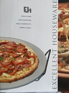 Pizza Stone With Rack Oven To Table Serving Traditional Pizza Ceramic Stone - Picture 1 of 2