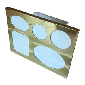 Fotorahmen Bilderrahmen Wechselrahmen Messing Collage Mehrfach Foto Rahmen Glas - Bild 1 von 5