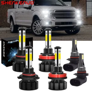 For Ford F150 2015-2019 LED Headlight High-Low Beam+Fog Light Bulbs Combo 6X - Picture 1 of 12