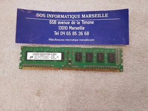Barrette Mémoire Micron MT8JTF12864AZ-1G1F1 1GB PC3-8500 DDR3-1066MHz non-ECC - Picture 1 of 3