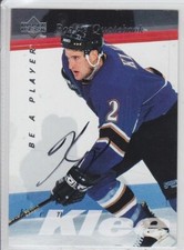 1995-96 UD BAP KEN KLEE HARD AUTO S162 ROOKIE QUOTE Autograph Be Player Capitals