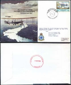 B13a 61st Ann First Flight of the Vickers Virginia Standard Cover - Bild 1 von 1