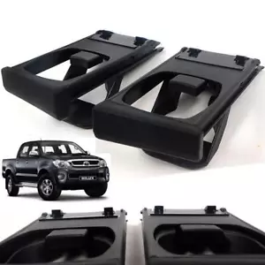 Pair of Black Color Dash Cup Holder For Toyota Hilux MK6 MK7 Pickup 2003 - 2015 - Picture 1 of 8