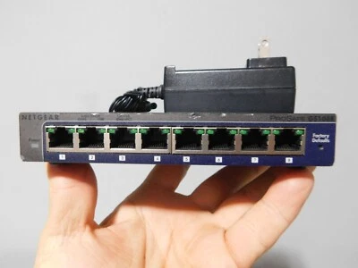 Netgear ProSAFE Plus GS108E GS108Ev2 8-Port Gigabit Ethernet Compact Switch - Image 1 of 4