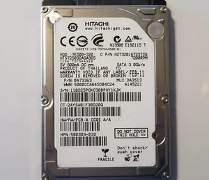 Hitachi HTS725032A9A365 0A73363 DA3513 (1102) Thailand 2.5" 320gb Sata FEB-11 - Picture 1 of 2
