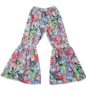 Night Before Christmas Bell Bottom Pants 95% Cotton/5% Spandex Childs Size 5-6T - Picture 1 of 13