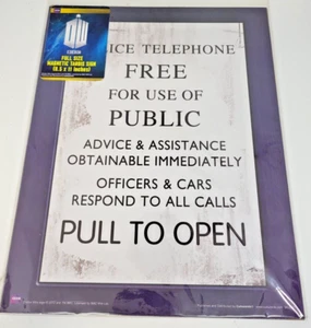 Doctor Who Full Size Magnetic Tardis Sign (8.5 x 11 inches) - Picture 1 of 2