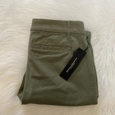 NUEVO Pantalones wTag-DONNA KARAN Caqui Verde 2 Foto 1 de 3