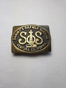 S.O.S. Sammy's Oilfield Service Ventura California Anacortes Gürtelschnalle - Bild 1 von 6