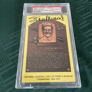 Stan Musial Signed HOF plaque PSA Authenticated - Picture 1 of 2