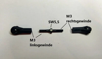 LRP 133142 Spurstange Satz Lenkung Rebel TX Lenkstangen  - Bild 1 von 4