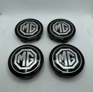 Black Wheel Caps for MG 60mm Diameter Brand New - Picture 1 of 3