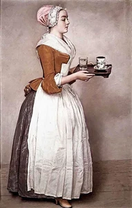 Nice Oil painting Jean Etienne Liotard - the chocolate girl nice young beauty @@ - Picture 1 of 1