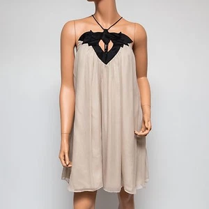 Neu mit Etikett Ingwa Melero Anya Chiffon-Minikleid 41 AM 310 $ Small - Bild 1 von 8