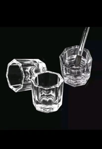 2 Receptores para líquido Monomero Profesional uñas Acrílicas Vaso Contenedor - Imagen 1 de 7
