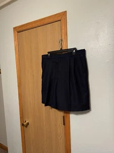 Greg Norman Size 36 Solid Blue Pleated Shorts - EUC - Picture 1 of 4