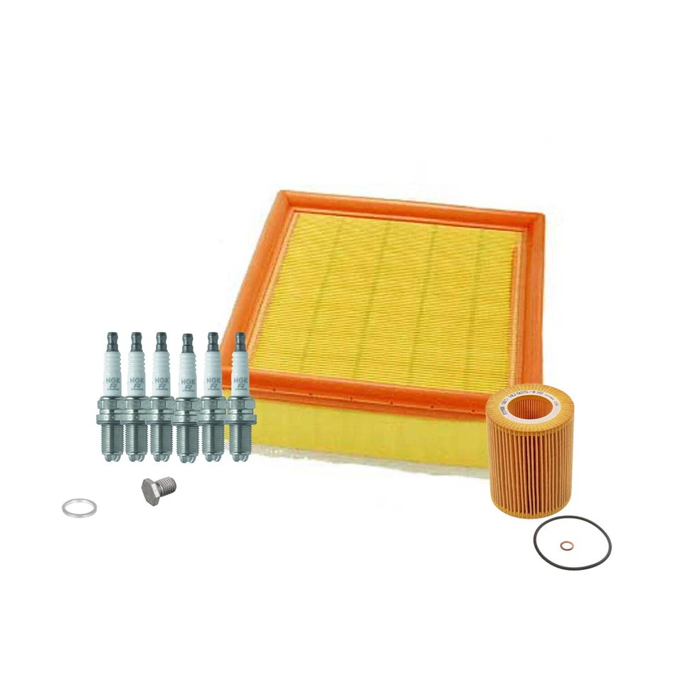 Ignition Tune-Up Spark Plugs with Filters & Gasket Kit For BMW E36 E39 E46 E83 - Image 1 of 1