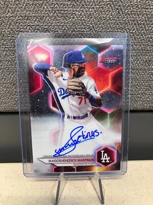 2023 Bowman Best Mairoshendrick Martinus Dodgers Base Autograph - Image 1 of 4