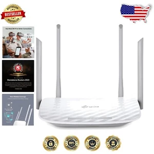 AC1200 Dual Band WiFi Router: Fast WiFi with Guest Mode & Parental Controls - Picture 1 of 9