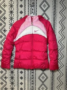 Girls Pink/Gray Vintage Nike Reversible Jacket size Large (14) - Picture 1 of 7