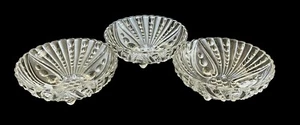 3er Set Vintage Anker Hocking Rülpse Blase 3 Zehen Dessertschalen Geschirr EUC - Bild 1 von 10