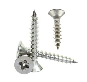 VITI IN ACCIAIO INOX TRUCIOLARI PER LEGNO PLASTICA D. 3 3,5 4 4,5 TESTA SVASATA - Foto 1 di 6